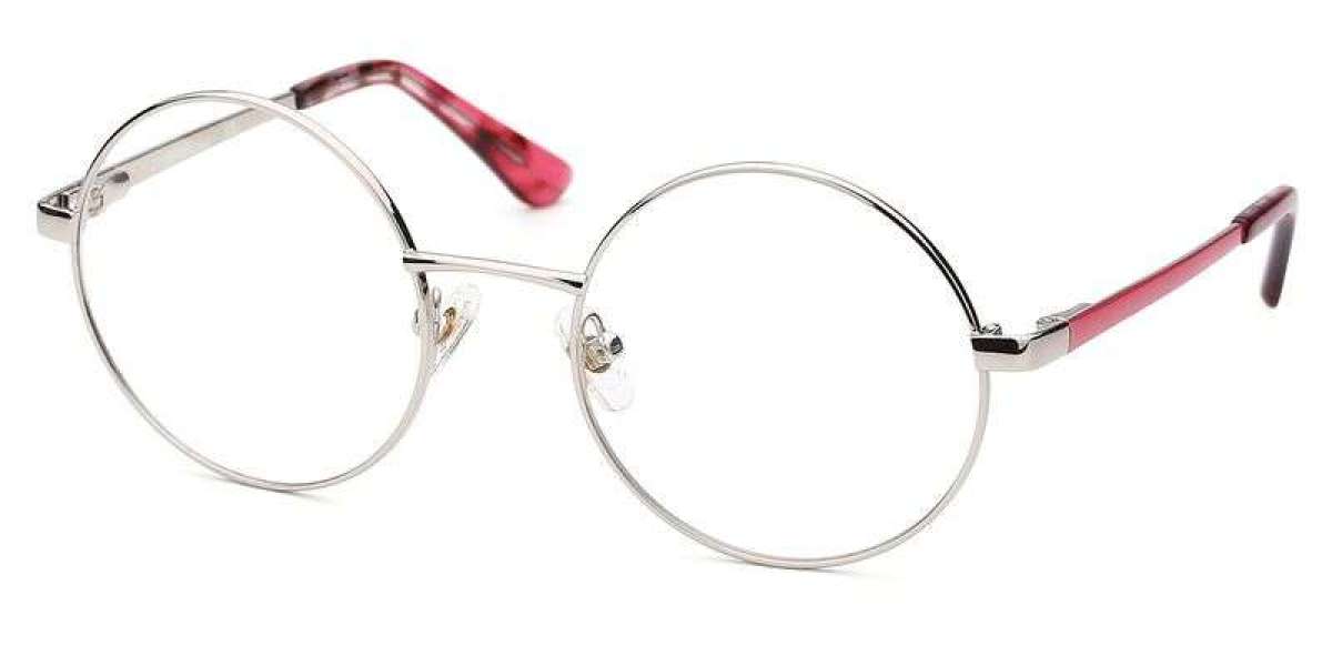 The Metal Circle Eyeglasses With A Retro Feel To The Feet Give The Strong Overall Design