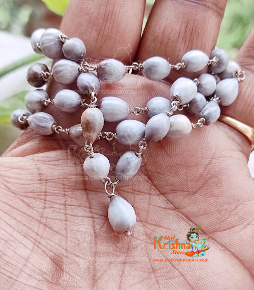 Vaijayanti Mala 54+1 Beads in Silver | Vaijayanti Mala 54 Beads