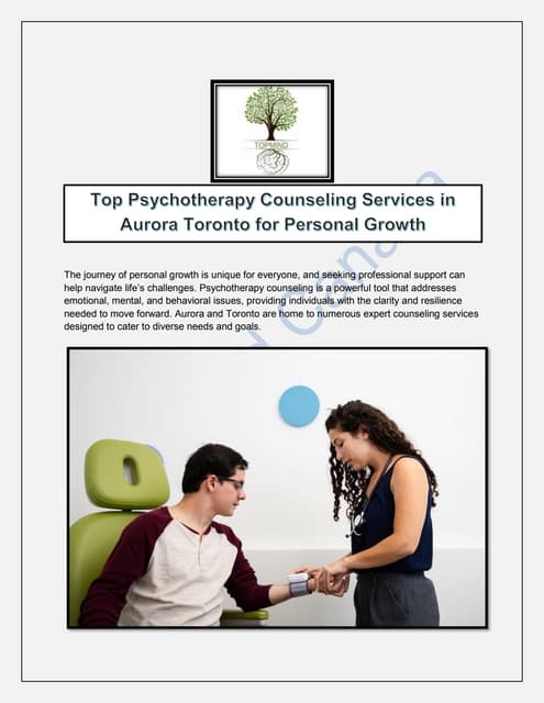 Top Psychotherapy Counseling Services in Aurora Toronto for Personal Growth.pdf