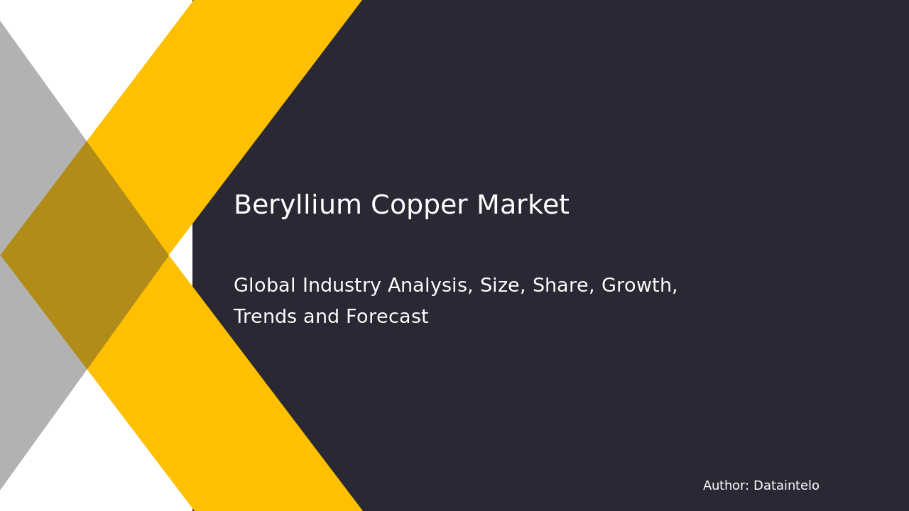Beryllium Copper Market Research Report 2032