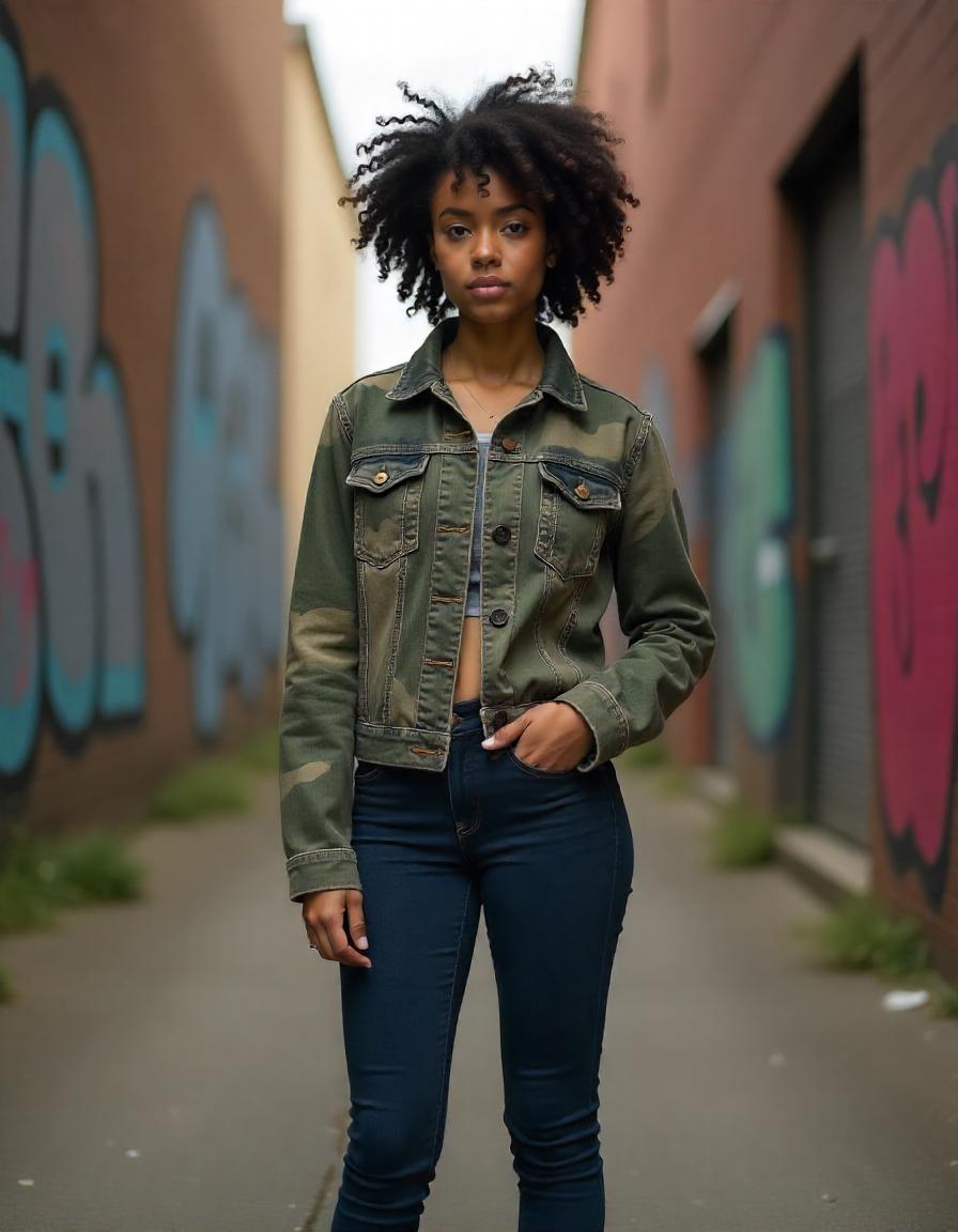 Camo Jean Jacket – Stylish and Comfortable -