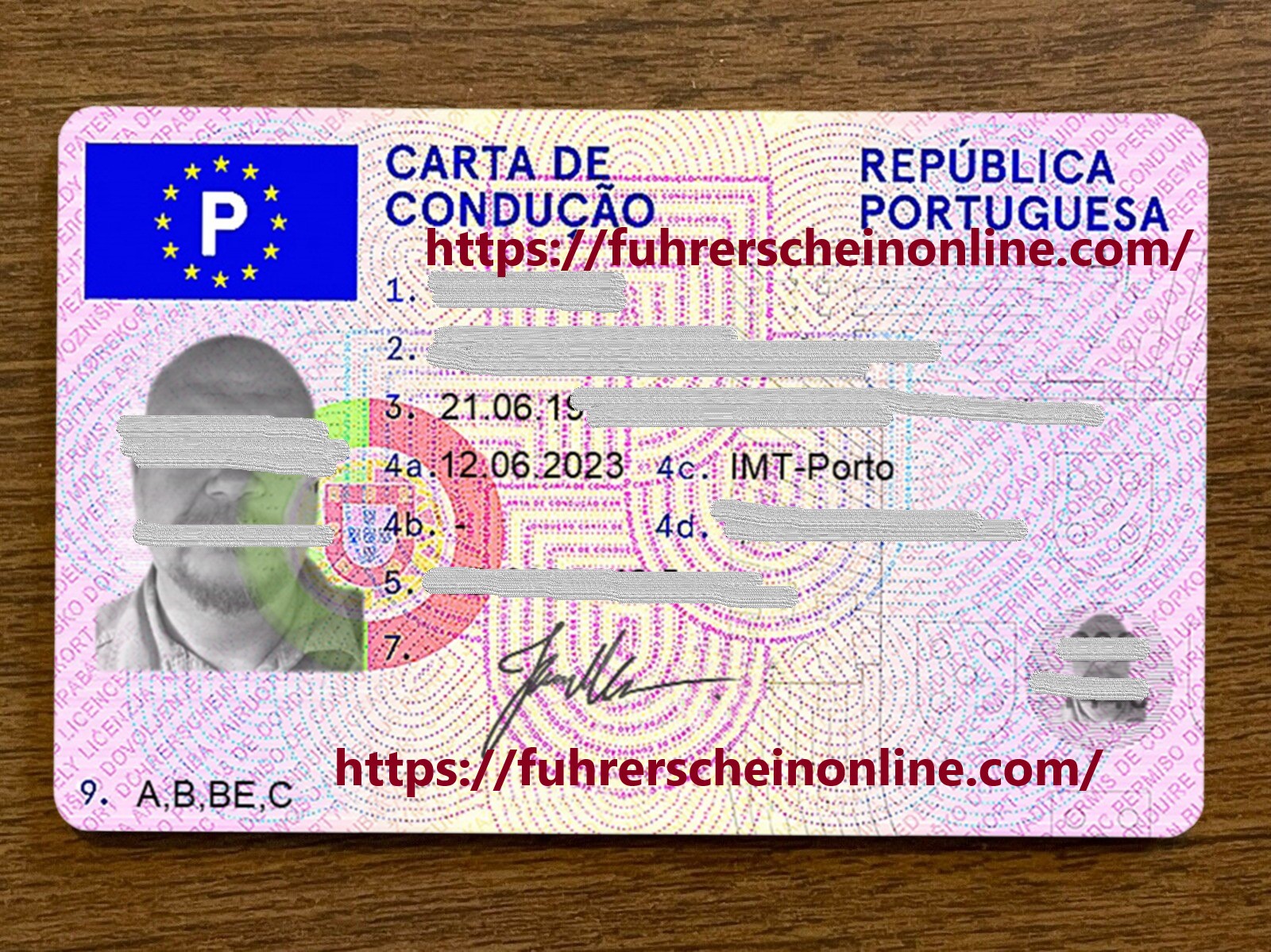 Portuguese Driver’s License For Sale | Fuhrerschein