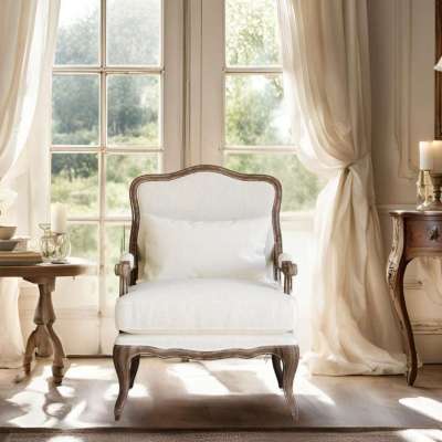 White Linen Armchair | Manoir Profile Picture