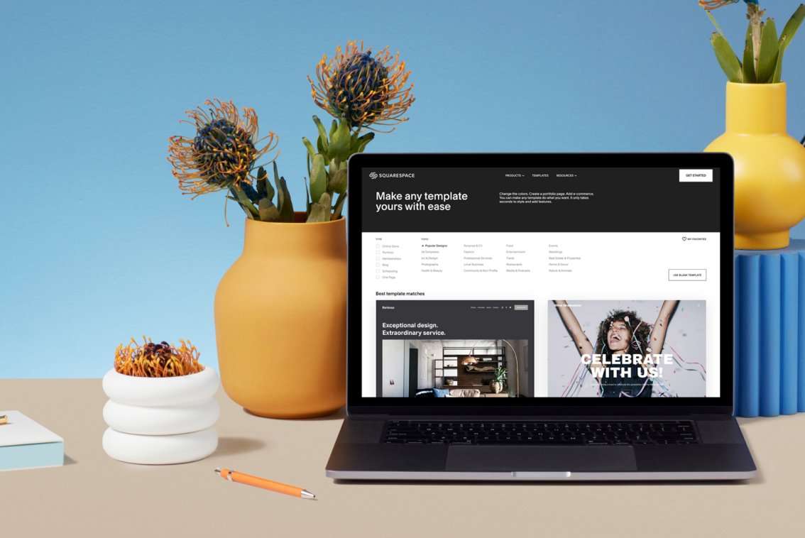 Squarespace website design