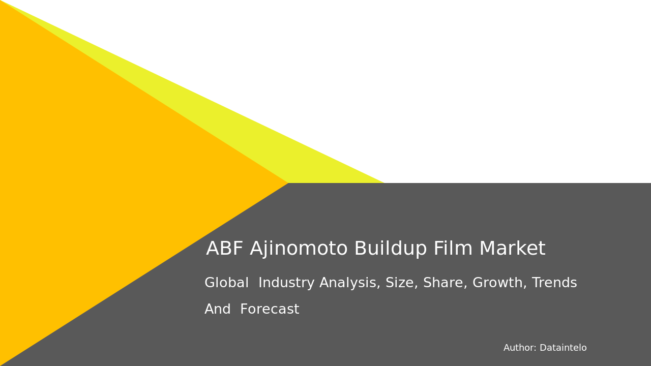 ABF (Ajinomoto Build-up Film) Market Research Report 2033