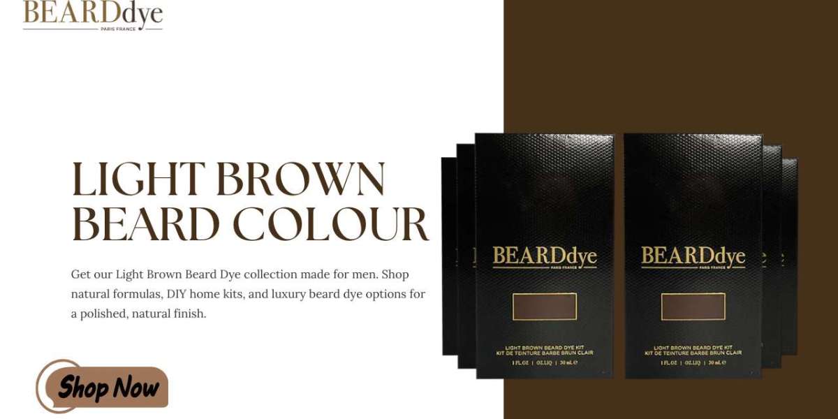 Define Your Look with Natural Light Brown Beard Colour for Men