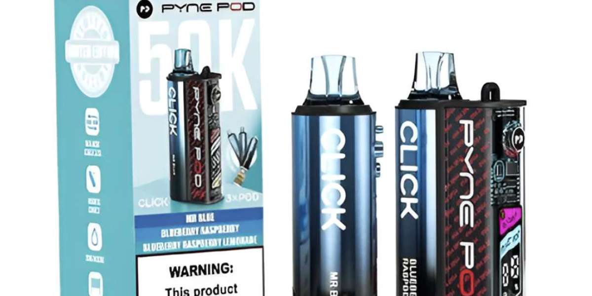 Pyne Pod Click 50000 Box of 5 Vape, 50,000 Puffs Each