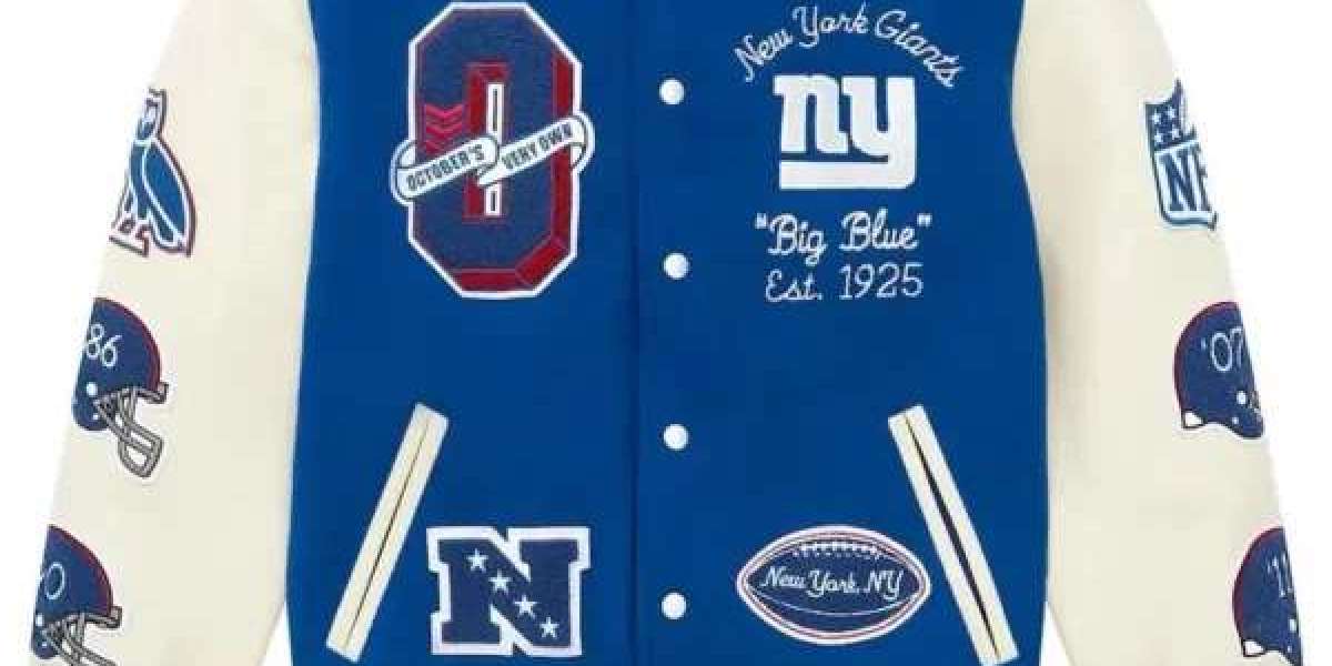 OVO New York Giants Varsity Jacket