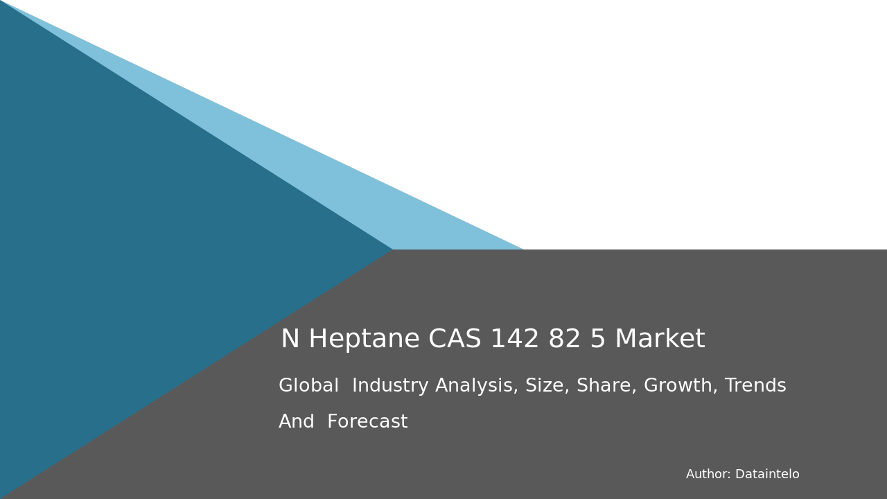N Heptane CAS 142 82 5 Market Report | Global Forecast From 2025 To 2033