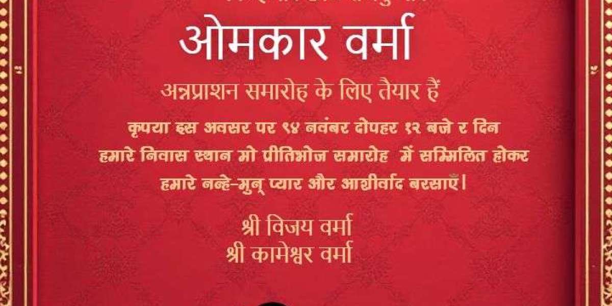 Celebrate Tradition with Crafty Art's Annaprashan Invitation Card Template