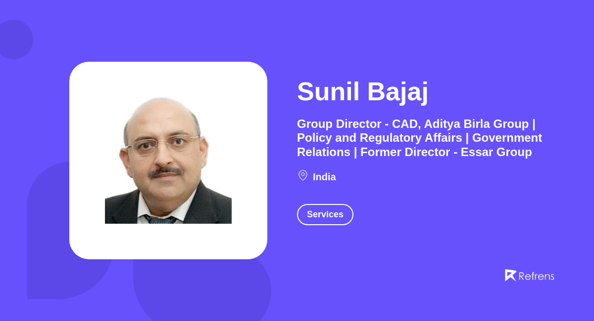 Sunil Bajaj | Services -Refrens