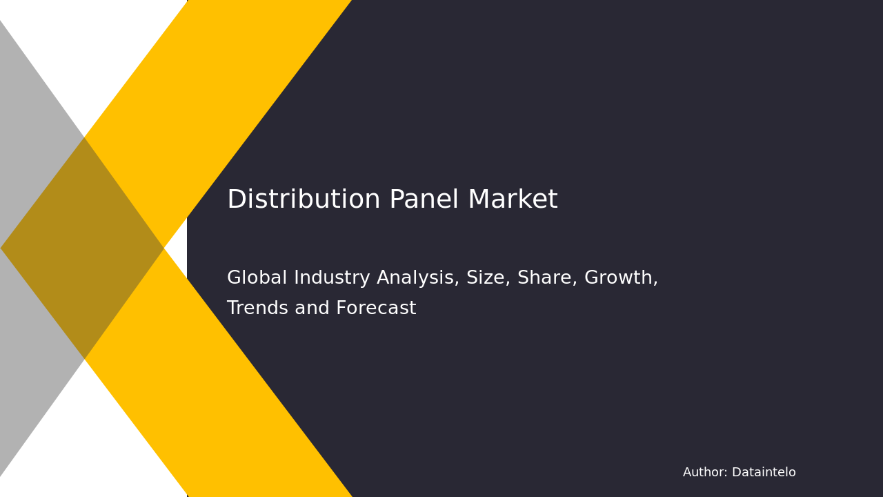 Distribution Panel Market Report | Global Forecast From 2025 To 2033