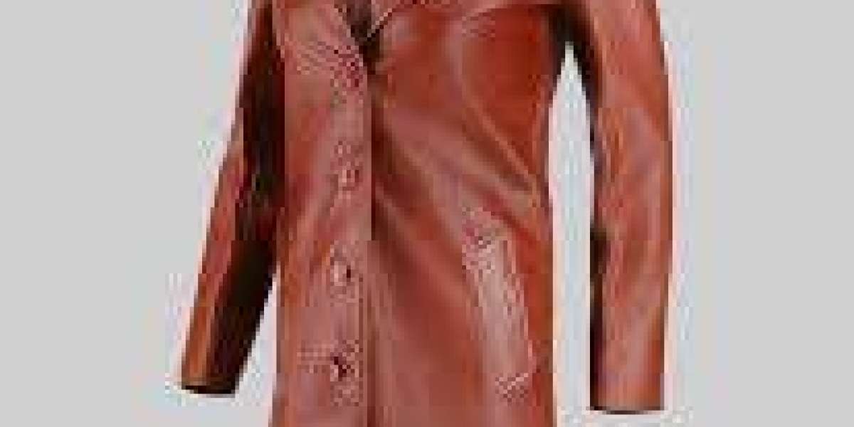 Womens Long Brown Leather Coat: Timeless Elegance Redefined.