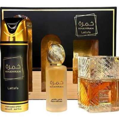 Shop Lattafa Khamrah 3‑Piece Unisex Set Profile Picture
