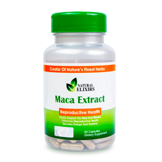 Maca Extract 350mg Capsule | Natural Elixirs