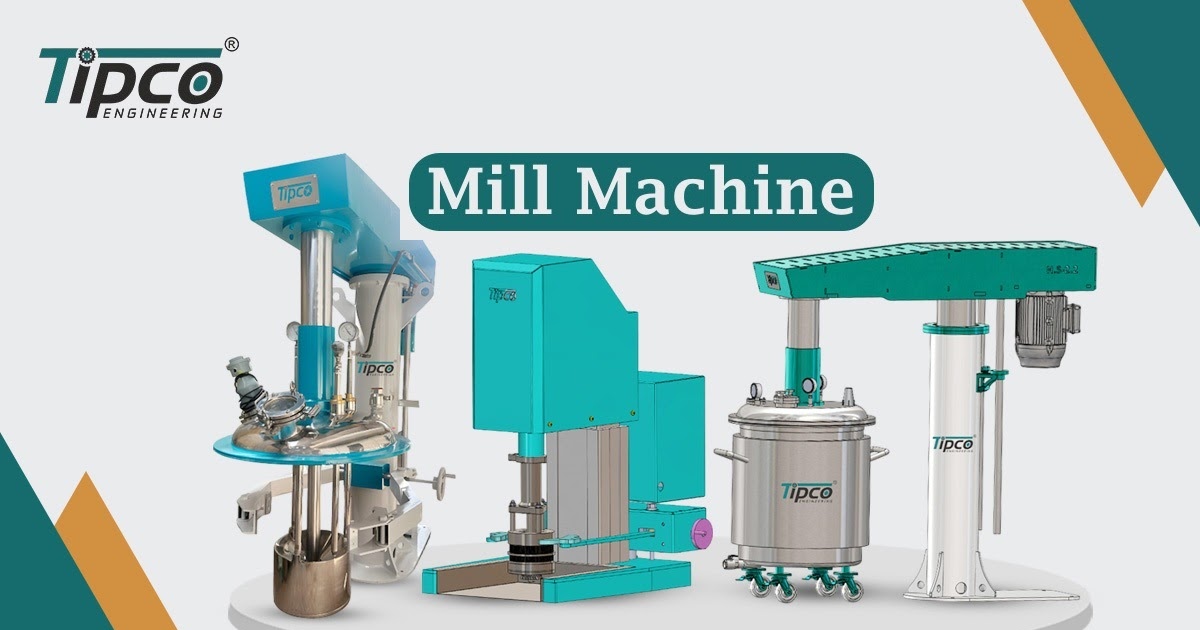 Mill Machines for Paint, Ink, and Chemical Processing