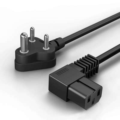 FEDUS 90 Degree L Shape 3 Pin Computer Power Cable Cord for Desktops PC and Printers/Monitor SMPS Po Profile Picture