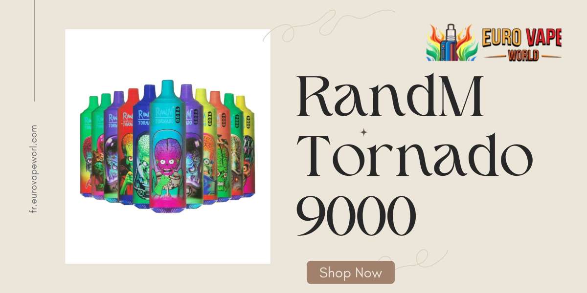 RandM Tornado 9000 : Puissance, Saveur et Technologie au Service du Vapotage Moderne