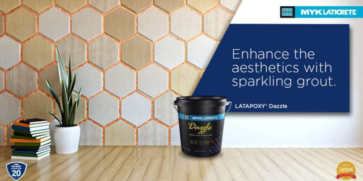Add a Touch of Dazzling Grout from the House of MYK LATICRETE