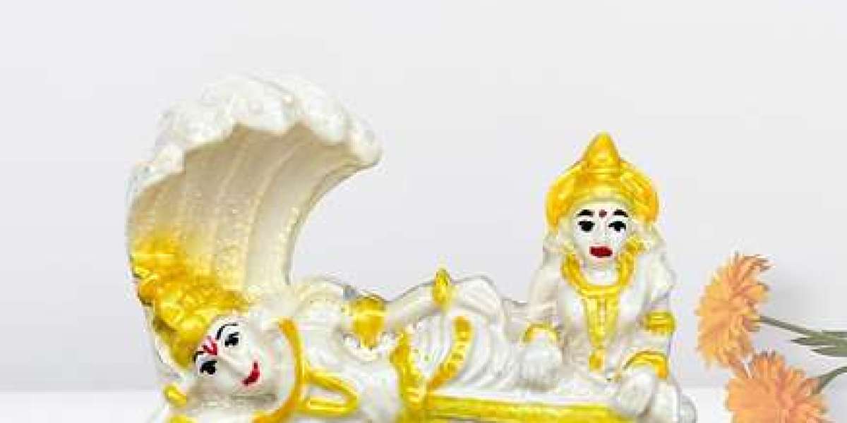 Marble Dust Vishnu Laxmi Idol – A Symbol of Prosperity, Wealth & Protection