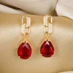 red earrings for women