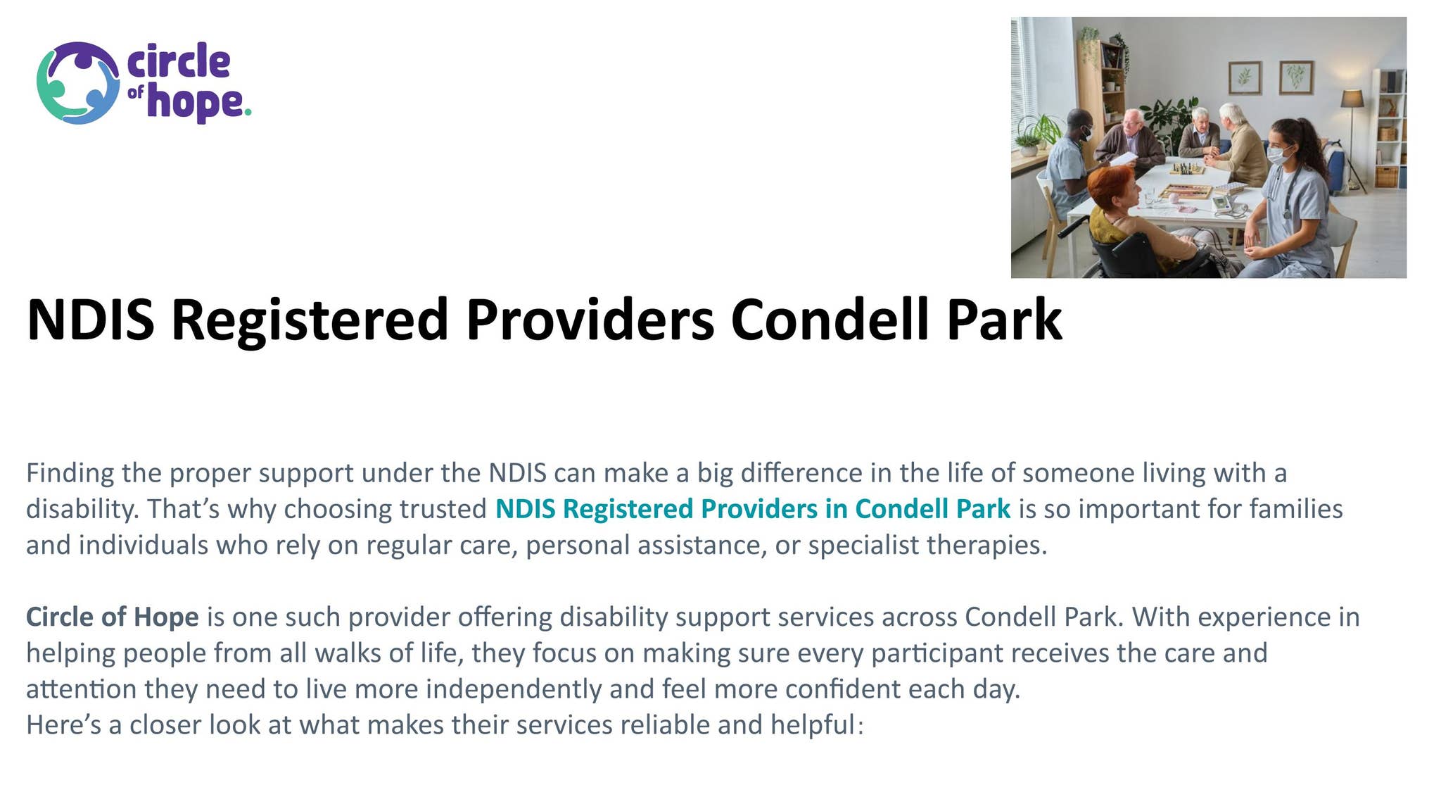 NDIS Providers Condell Park – Support You Can Rely On