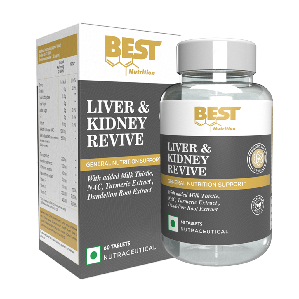 BEST Nutrition Liver & Kidney Revive (60Tablets)