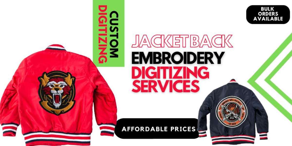 Title: Boost Jacket Back Design Digitizing with 5 Steps