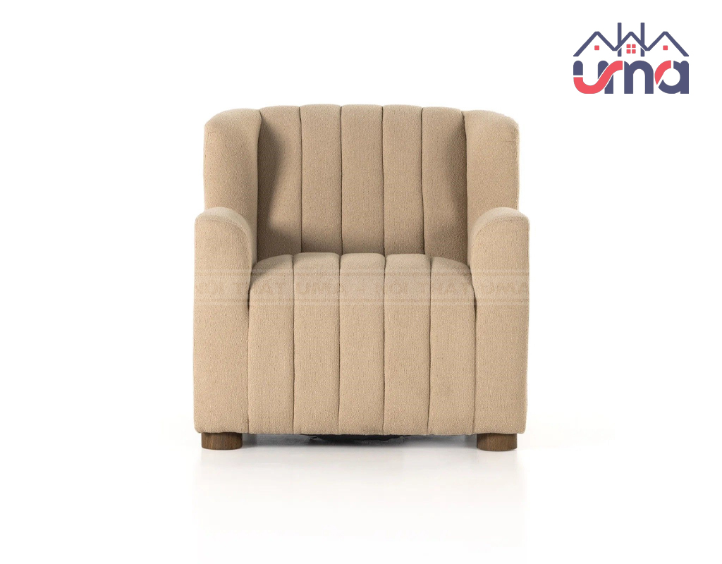 Sofa Đơn Khung Gỗ Bọc Vải Bố Cao Cấp SFD035 - UMA