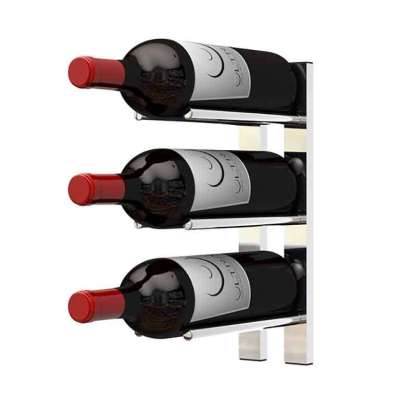 Ultra Straight Wall Rails – 1FT Metal Wine Rack (3 Bottles) Profile Picture