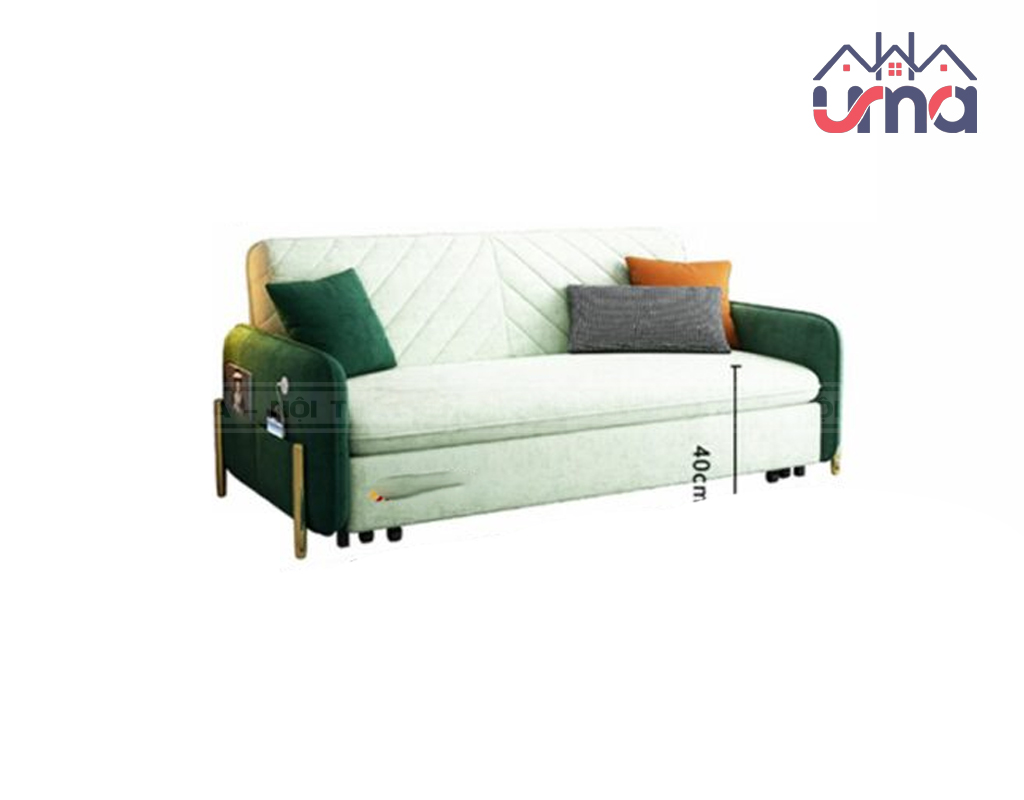 Sofa Bed Bọc Vải Nỉ Đẹp Mắt SFB010 - Nội Thất UMA