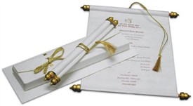 Box Scroll Invitations, Scroll in a Box, Box Scrolls Cards