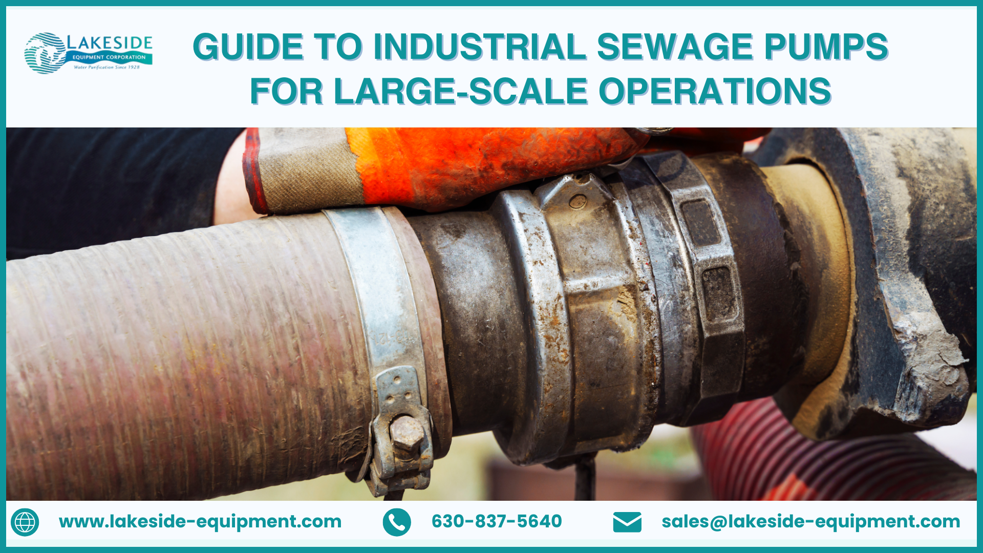 Guide to Industrial Sewage Pumps for Large-Scale Operations – Lakeside-Equipment