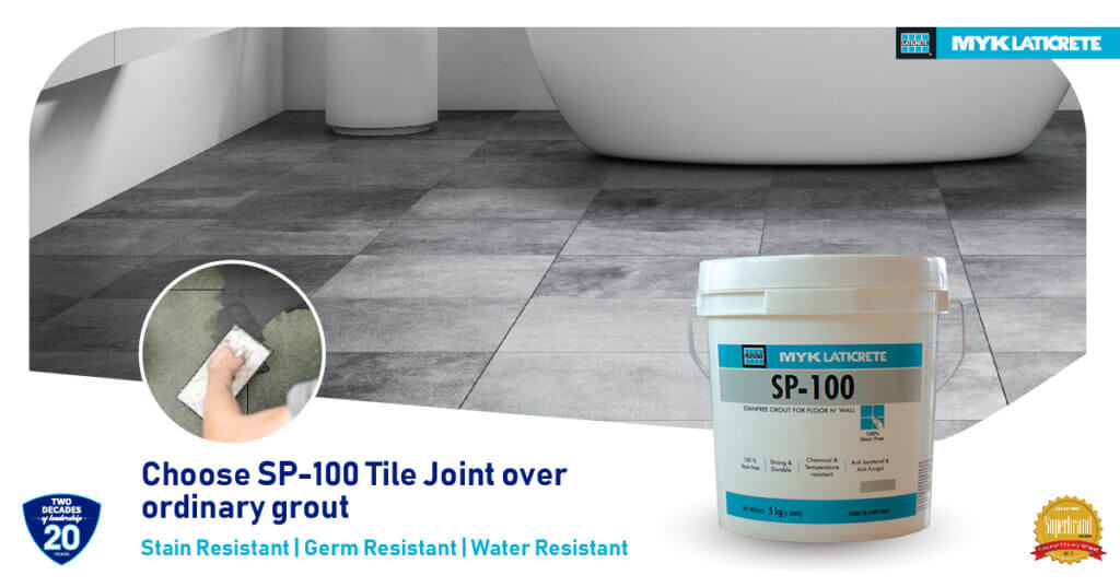 Why choose SP-100 ™  over ordinary grout? - MYK Laticrete