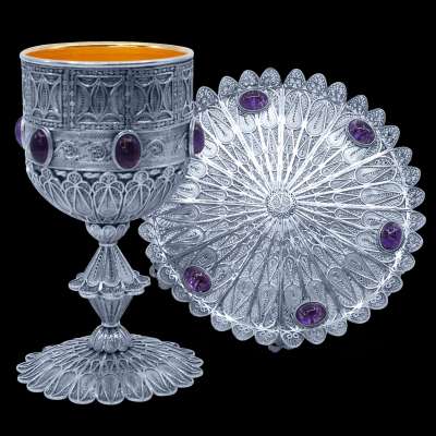 Filigree Cup with Amethyst Accents Profile Picture