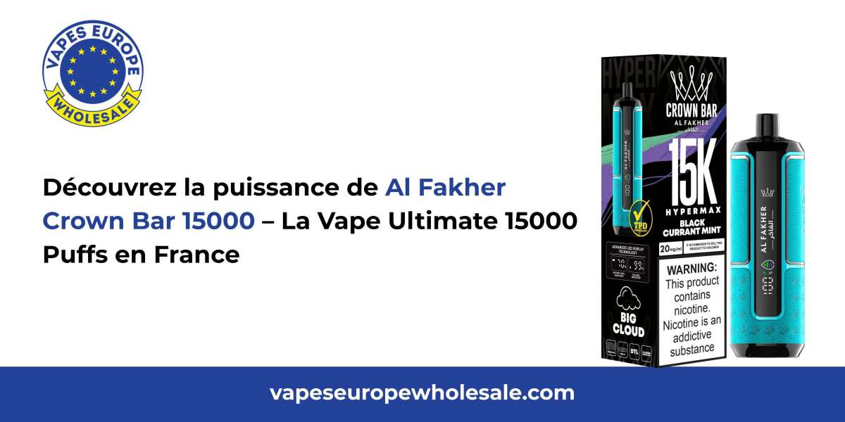 Découvrez la puissance de Al Fakher Crown Bar 15000 – La Vape Ultimate 15000 Puffs en France