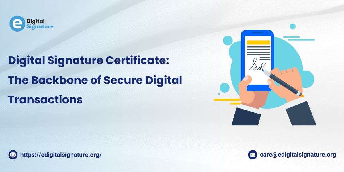 Digital Signature Certificate: The Backbone of Secure Digital Transactions