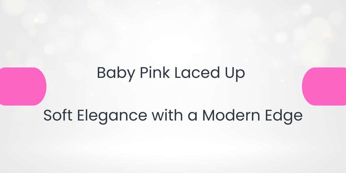 Baby Pink Laced Up – Soft Elegance with a Modern Edge
