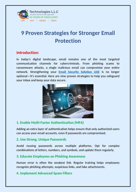 9 Proven Strategies for Stronger Email Protection | PDF