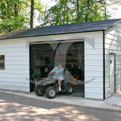 Garage | Boxed Eave Roof | 18W x 26L x 9H | Garage Storage Building Profile Picture