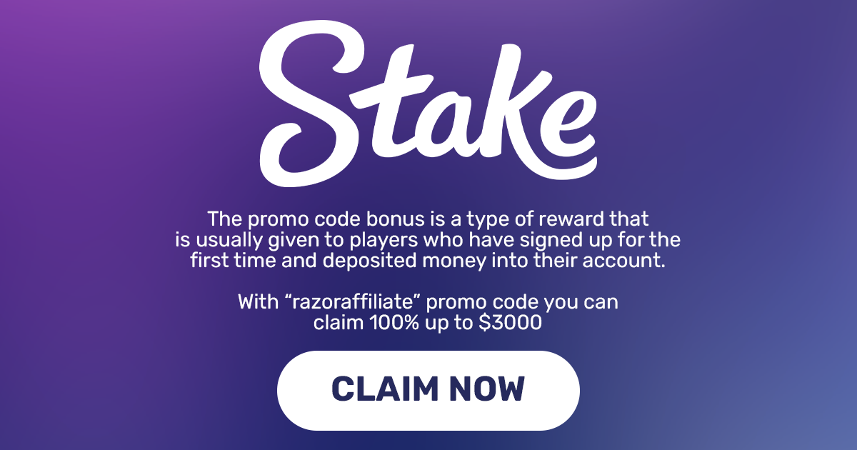 Stake Promo Code "Razor" - Unlock the best Stake bonuses with promo code razor