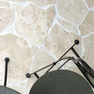 Ivory Travertine Crazy Pavers Profile Picture
