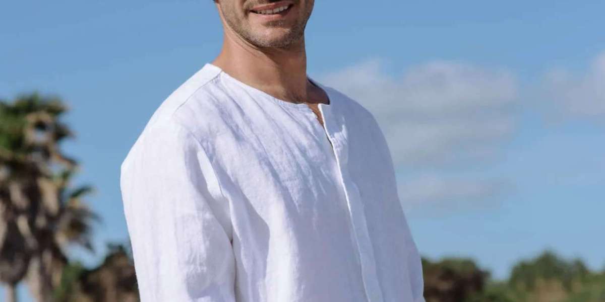 Men’s Half Sleeve Linen Shirts by Linenwear