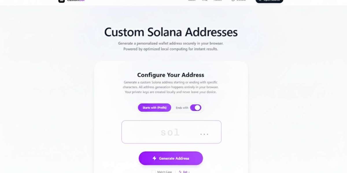Custom Solana Addresses Generator – Create Unique Solana Wallets Easily