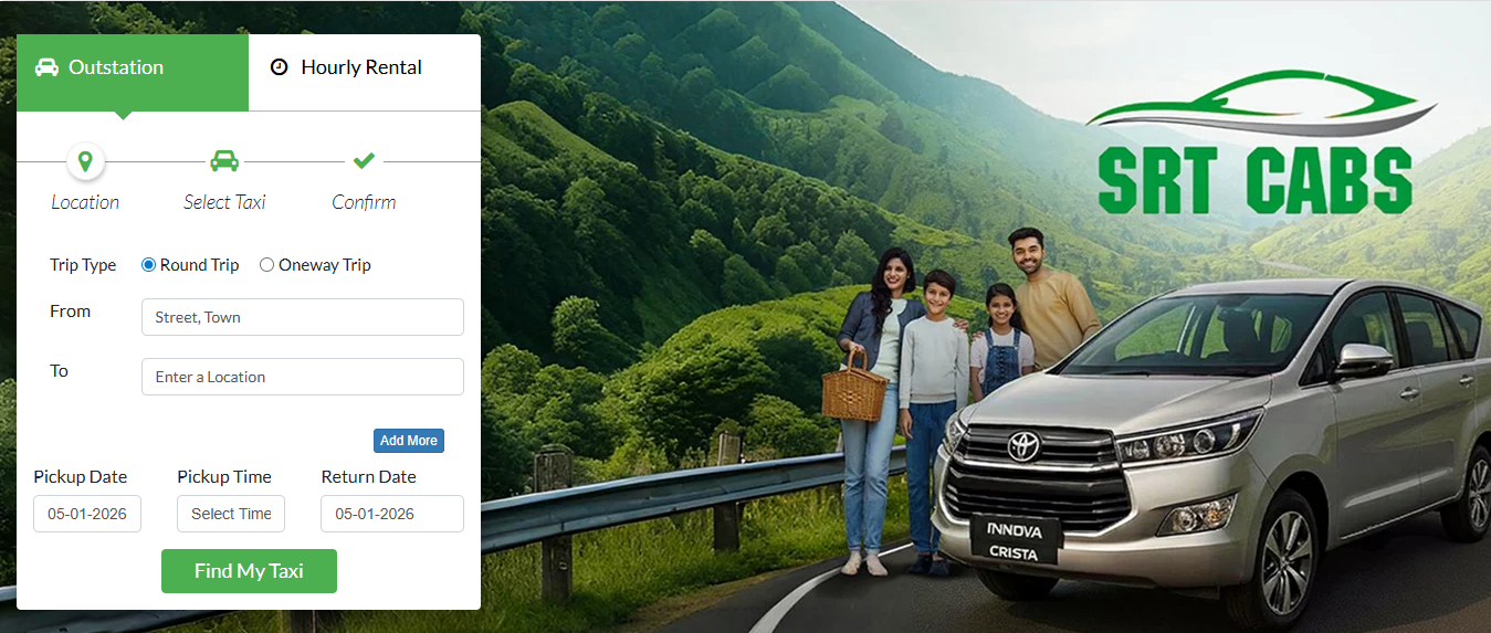 SRT Cabs Madurai - Online Taxi Booking & Car Rental in Madurai