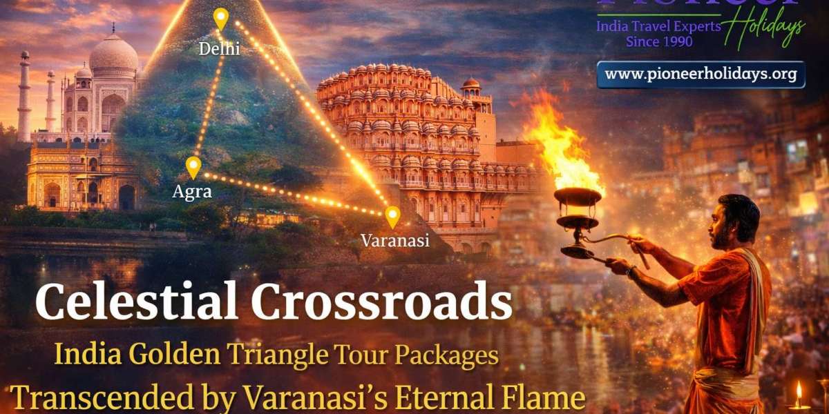 Celestial Crossroads: India Golden Triangle Tour Packages Transcended by Varanasi's Eternal Flame