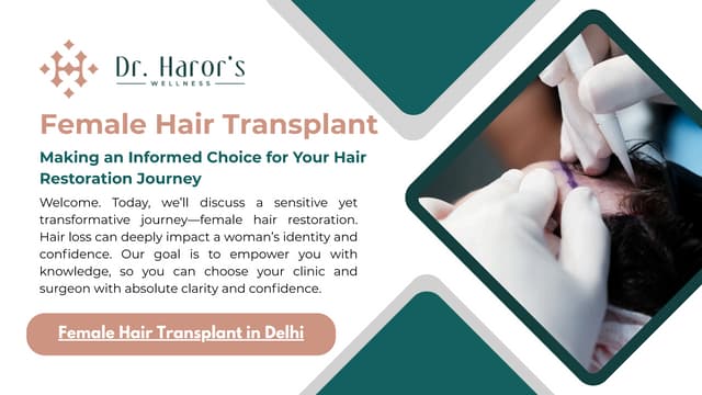 Female Hair Transplant at Dr. Haror's Wellness | PDF