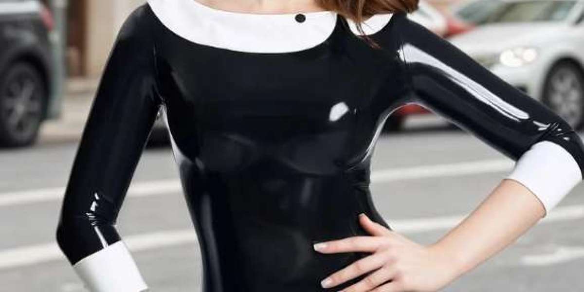Experience Luxury with a Black Latex Dress