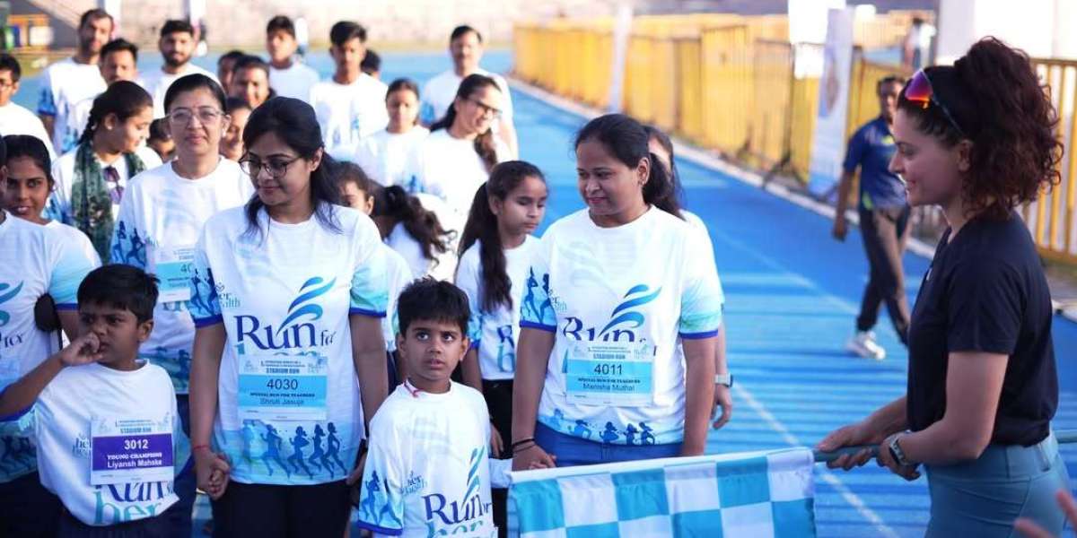 Bhopal Stadium Lights Up for the Run For Her Anniversary Celebration